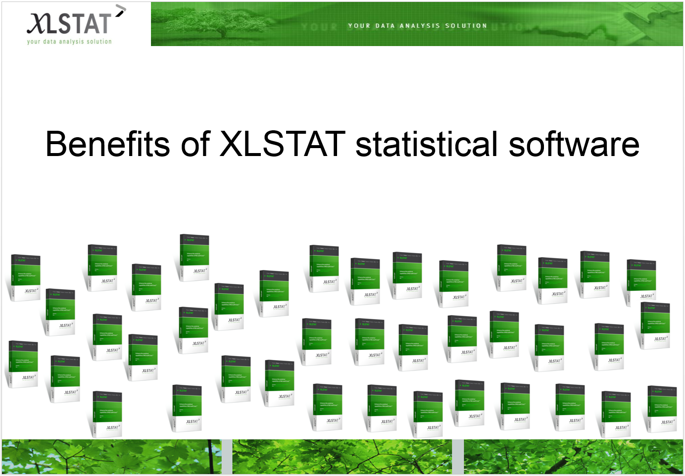 Xlstat stat add in for excel presentation materials statistical